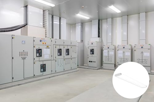 Lithonia Lighting Truwrap 4 Foot Led Ceiling Light Fixture  Low-Profile Wraparound Led Shop Light  Adjustable Lumens  Selectable Warm White/Cool White/Daylight Color  Flat Diffuser  Narrow Width