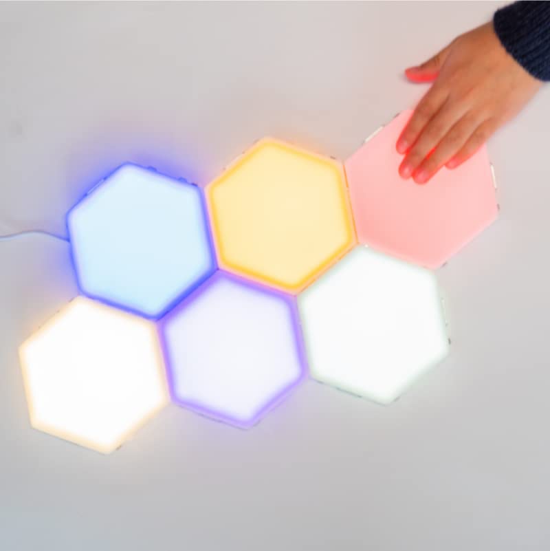 Bright Autism Tap-Tap Touch Sensory Lights – Dimmable LED Room Lighting, 6 Pack, White, Perfect for Therapeutic & Educational Play