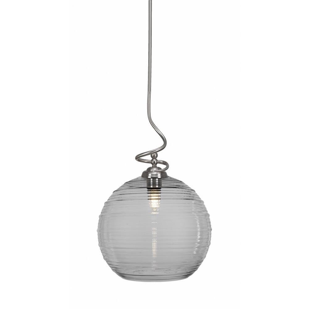 Toltec Lighting Capri 1 Light Pendant in Matte Black (900-MB-5140)