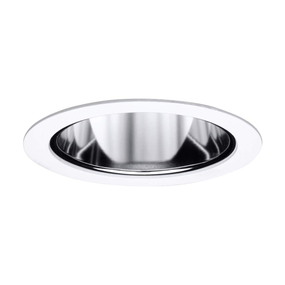 HALO 999P, 4 Trim Reflector Cone White Trim with Specular Clear Reflector
