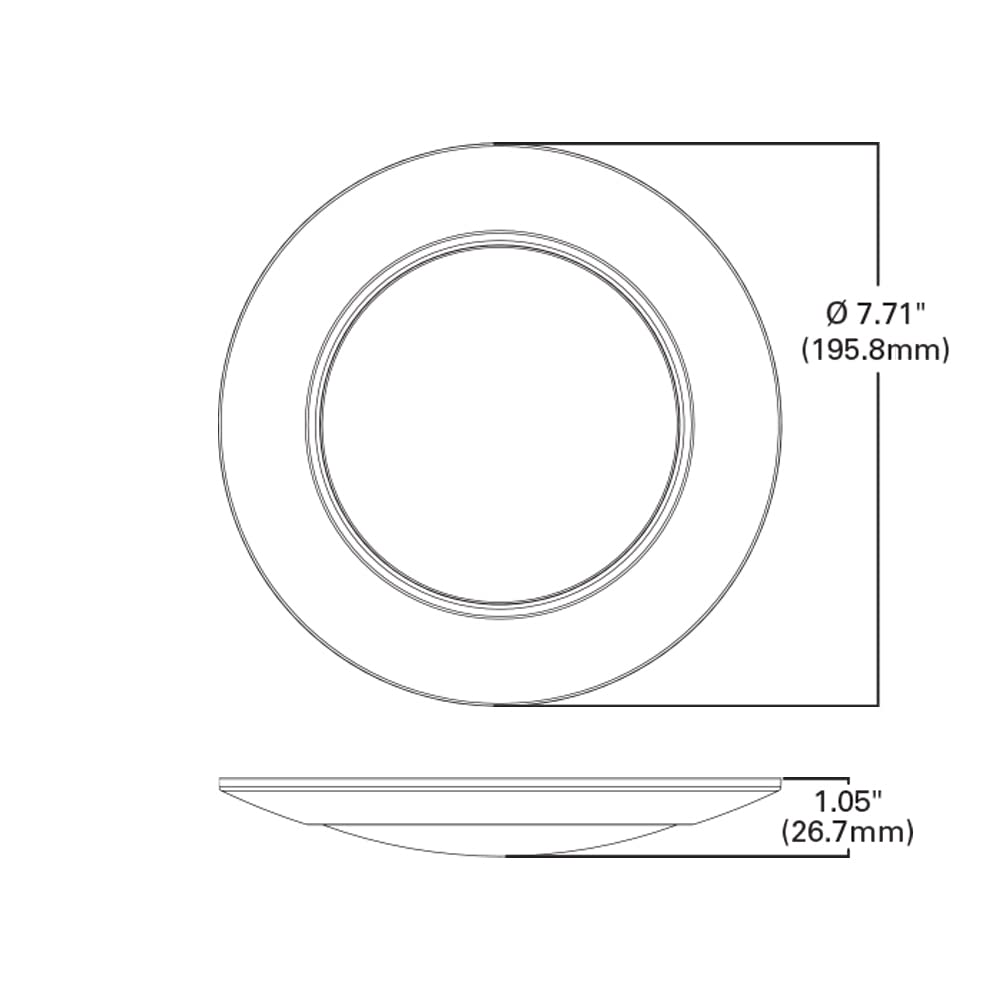 HALO 6 inch Recessed LED Disc Light, 3000K Soft White, Model HLC6099301EWH-6BP, Surface Mount, 6 Pack