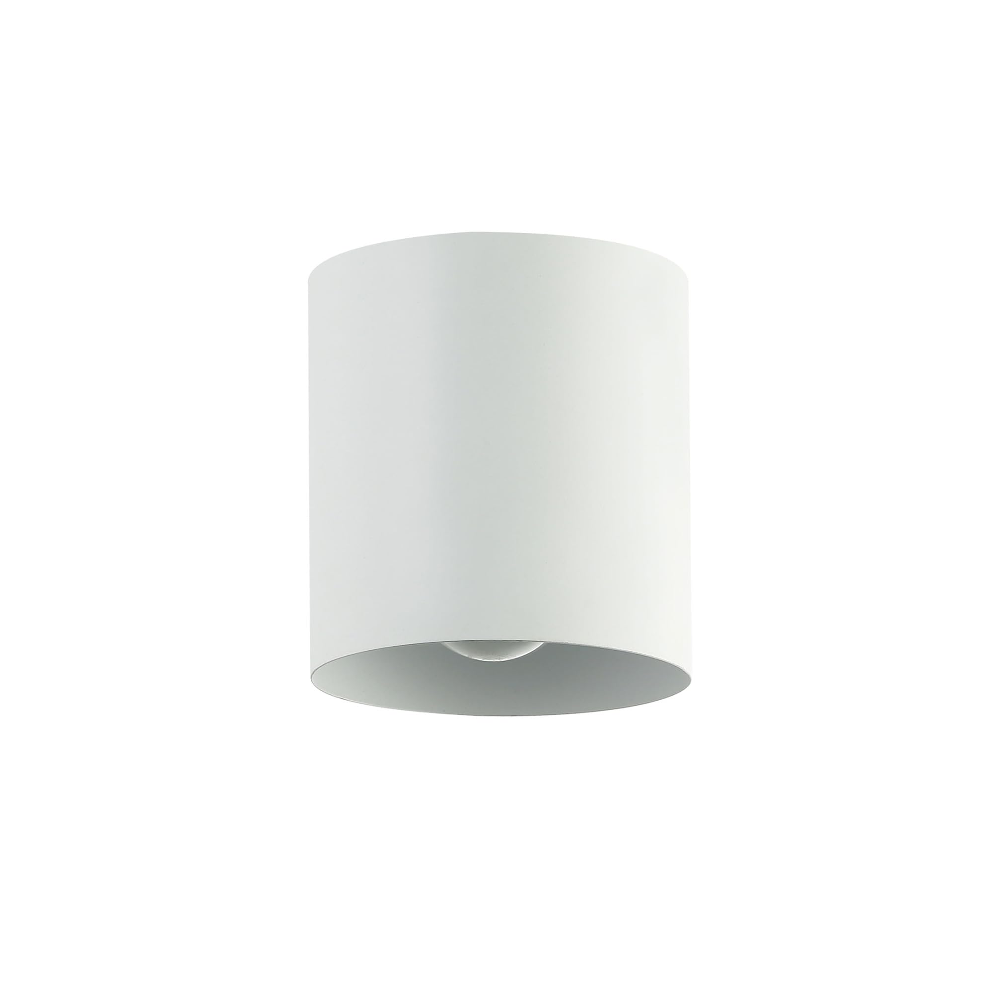 Dainolite Theron Contemporary Flush Mount Light, 6.5in, Matte White, Model TRN-41FH-MW