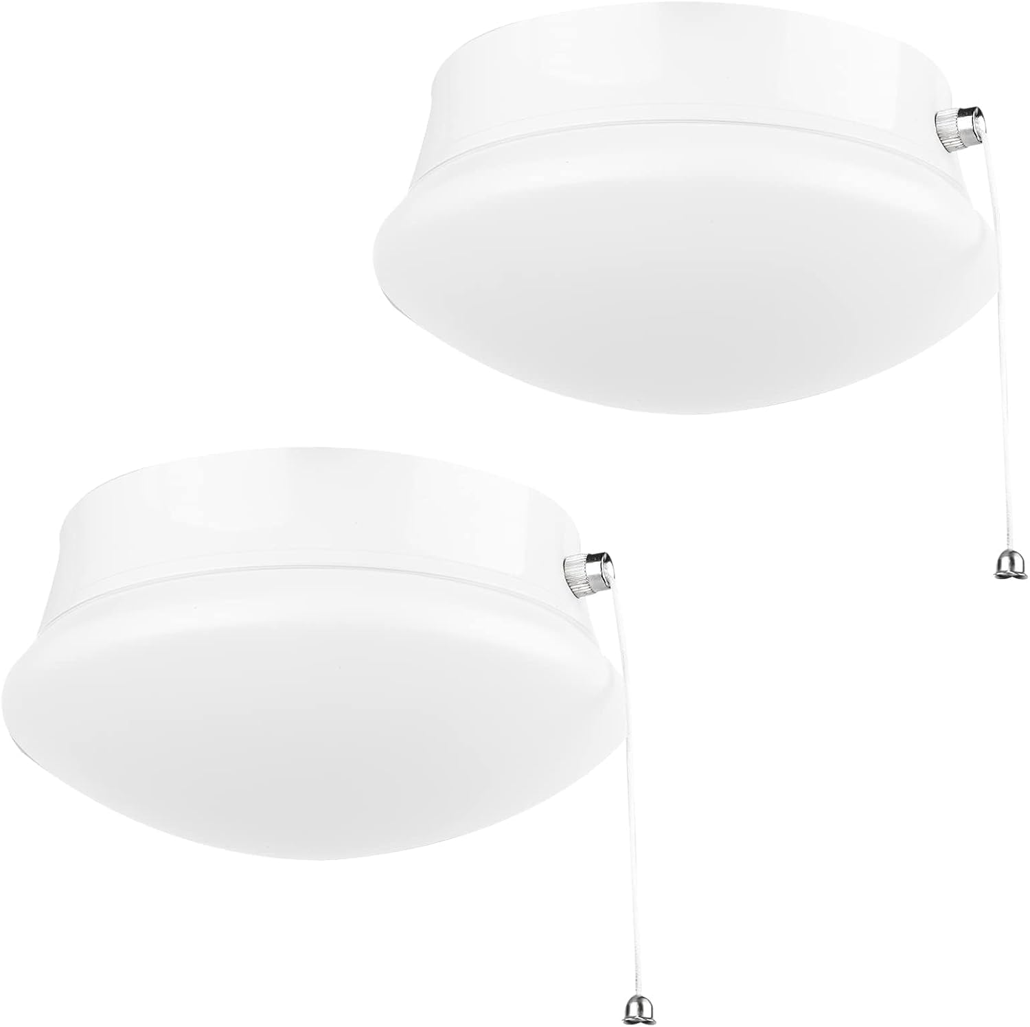 Lightdot 7    Modern LED Ceiling Light with Pull Chain 12W 4000K, 1300lm, 125W E26 Bulb Replacement, Energy Saving Flush Mount L