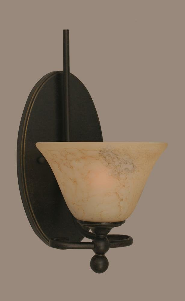 Capri 1 Light Wall Sconce In Dark Granite (591-Dg-508)