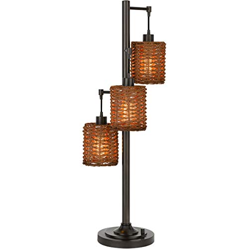 Cal Lighting Bo-2992Dk Transitional Three Light Table Lamp From Connell Collection In Bronze/Dark Finish,