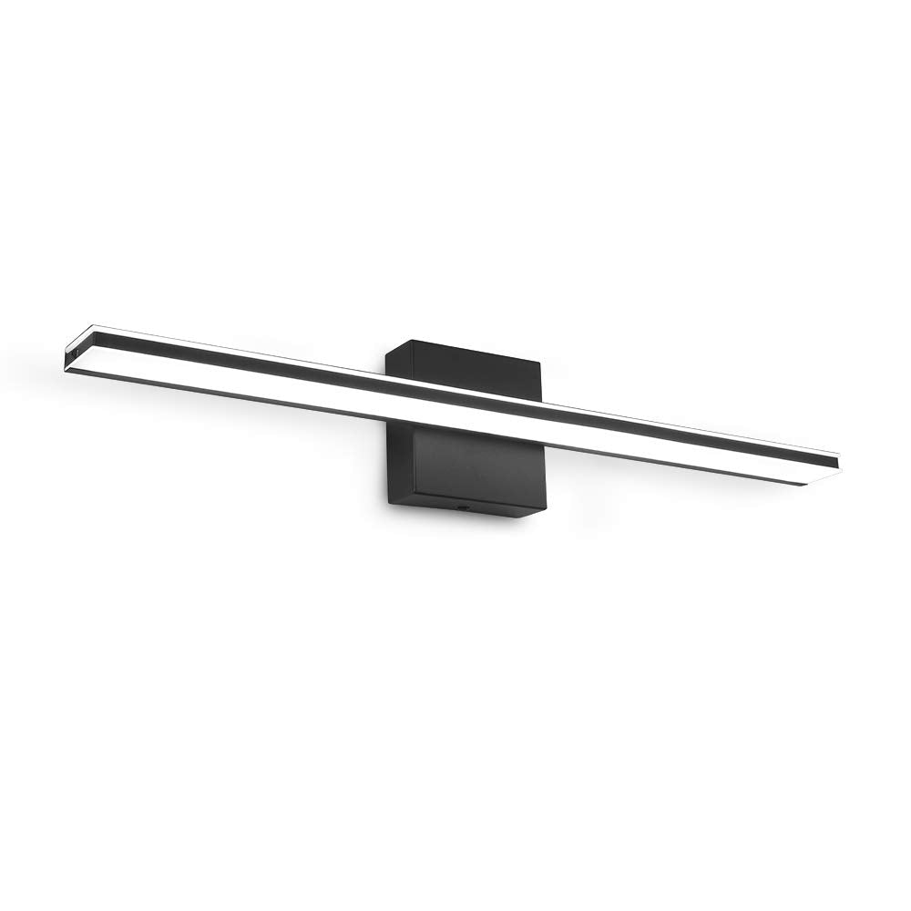 BRIVOLART LED Vanity Lights, 24 Inch 14W Cool White 5500K Vanity Lighting Fixtures Black Modern Bathroom Bedroom Wall Lighting f