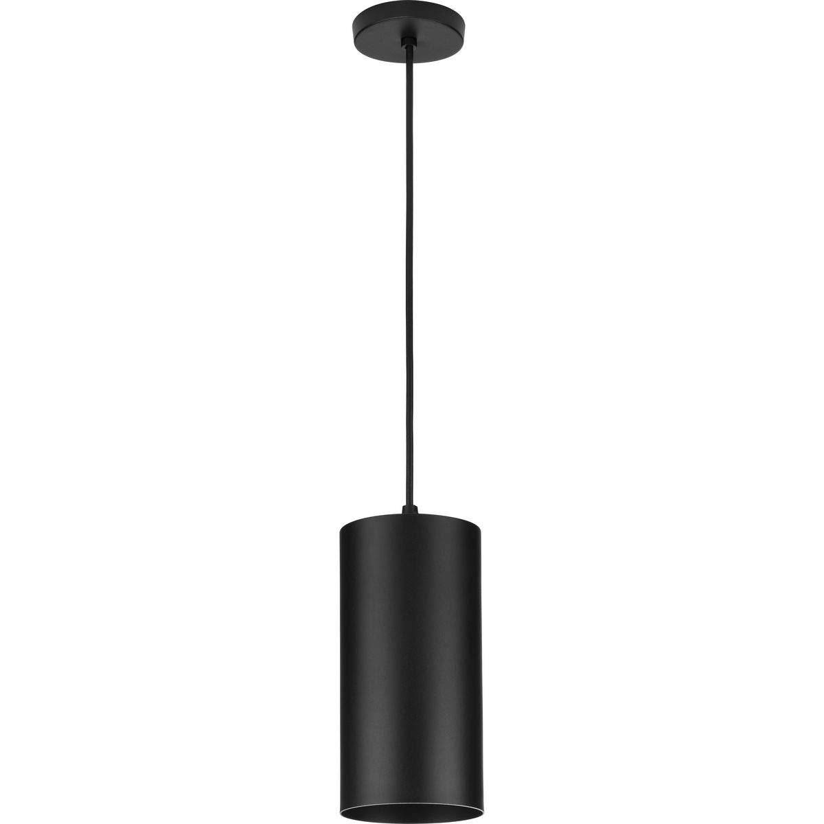 Progress Lighting 6 Inch Cylinder Light, Black Aluminum, Model P500356-031