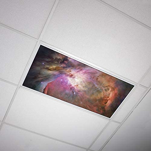 OCTO LIGHTS Fluorescent Light Cover enhanced Backlit Film Insert 2x4in Interstellar Gases Model 005 Pack of 1