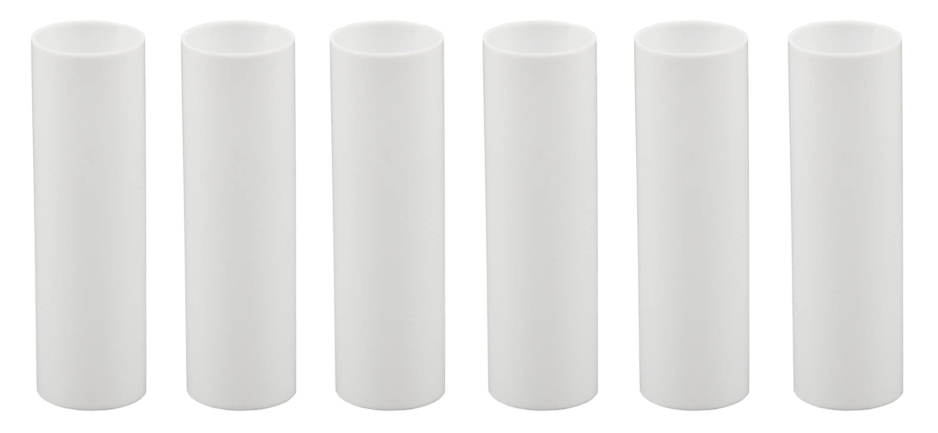 Creative Hobbies Candle Covers, 3in Tall White Plastic Chandelier Socket Covers, Candelabra Base, Model VC0S2_1750