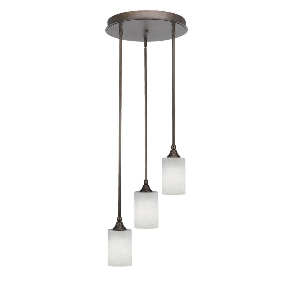 Empire 3 Light Cluster Pendalier in Bronze (2143-BRZ-310)
