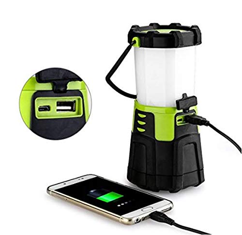 EULOCA Camping Lantern LED, Super Bright 1200lm Dimmable , 4 Light Modes,Power Bank Waterproof Tent Light, Perfect Work Flashlig