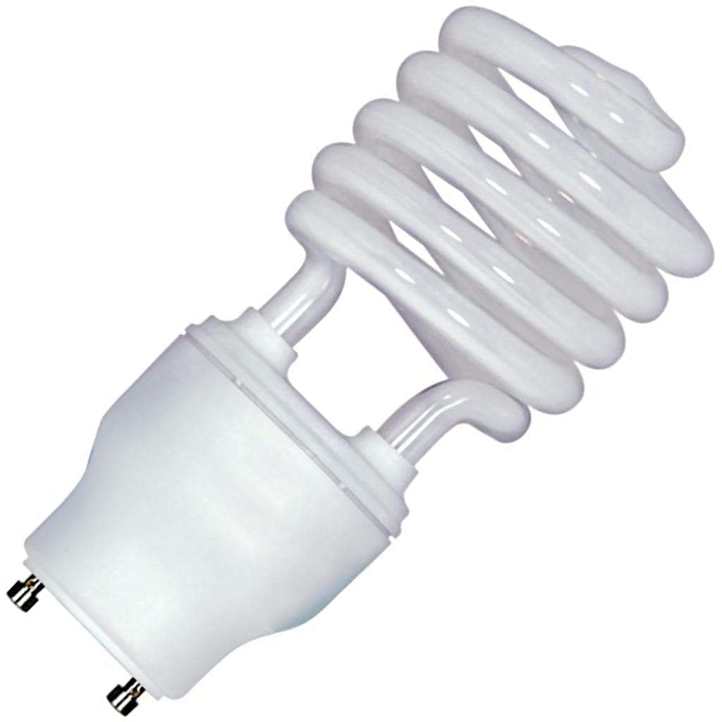Satco 26 Watt Spiral Compact Fluorescent Light Bulb 3500K 82 CRI Gu24 Base 120 Volts Copper
