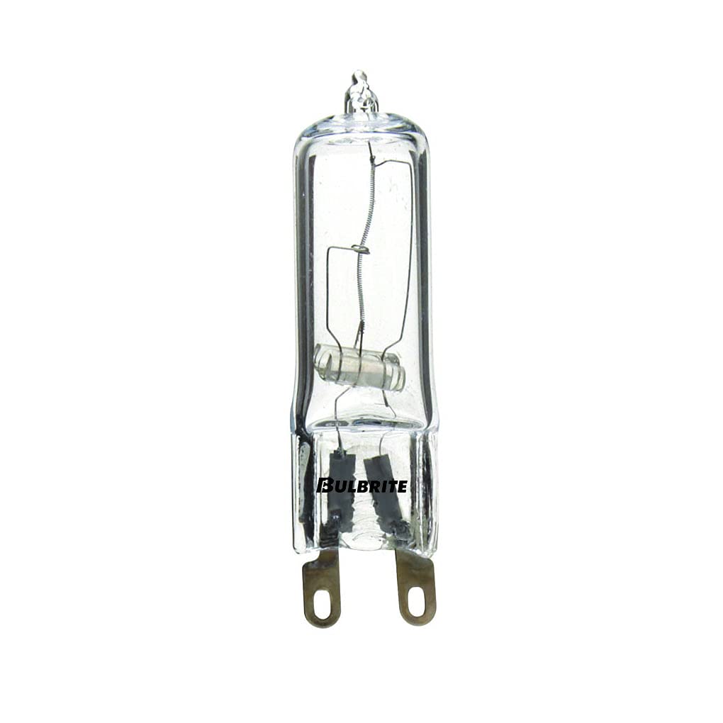 Bulbrite Q40G9Cl 120-Volt Halogen Jc Type Line Voltage G9 Flat Pin Bulb, 40-Watt - Halogen T4
