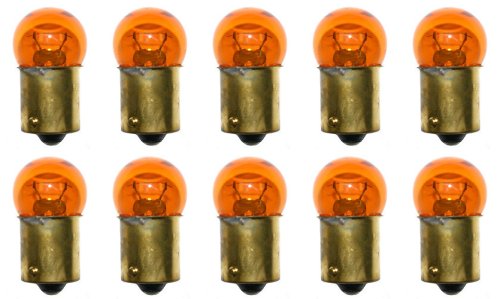 Cec Industries #97A (Amber) Bulbs, 13.5 V, 9.3 W, Ba15S Base, G5-3/4 Shape (Box Of 10)