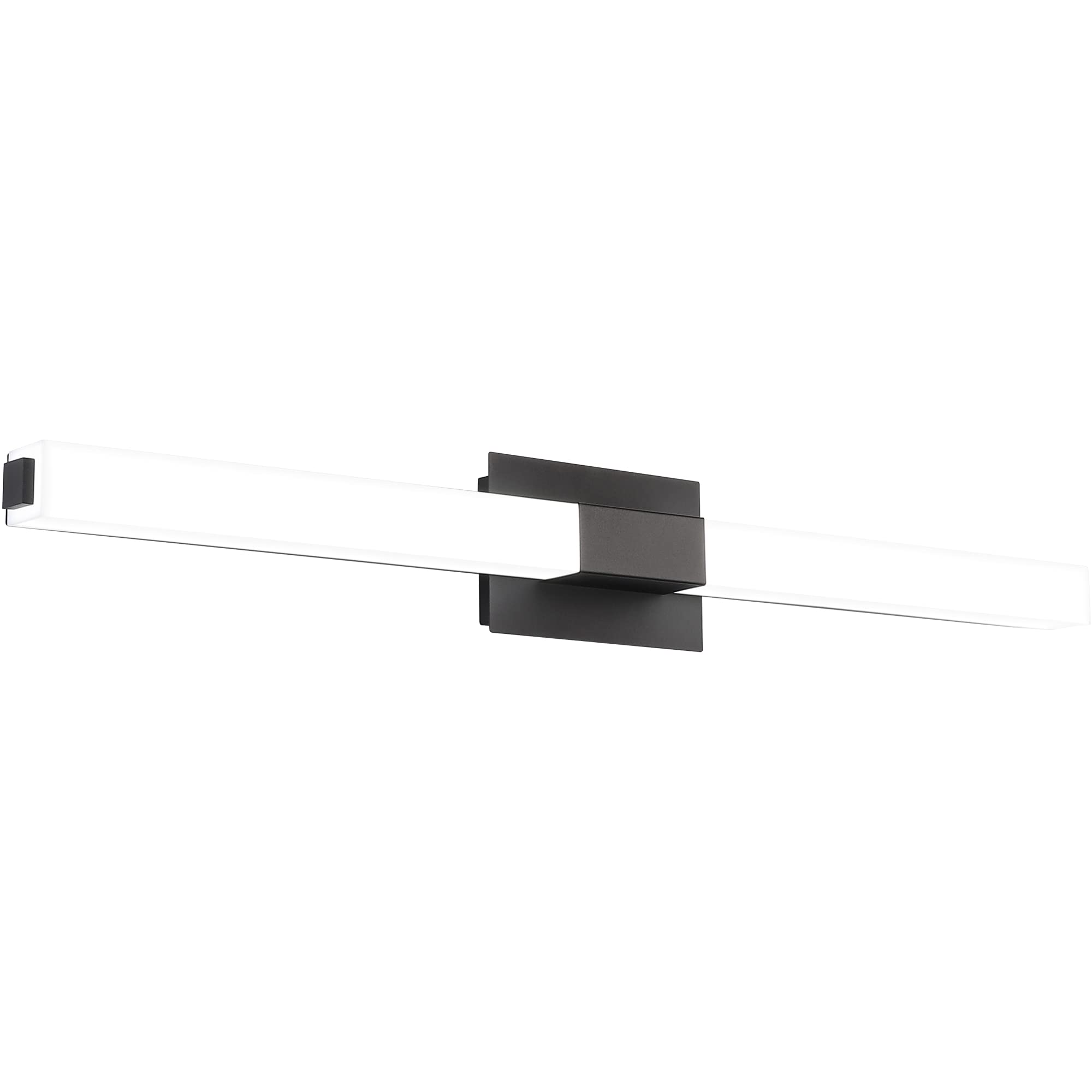 ZUZITO Black Modern Bathroom Light Fixtures 39.4 inch LED Vanity Lights Bar Matte Black Metal Not Dimmable Model 4