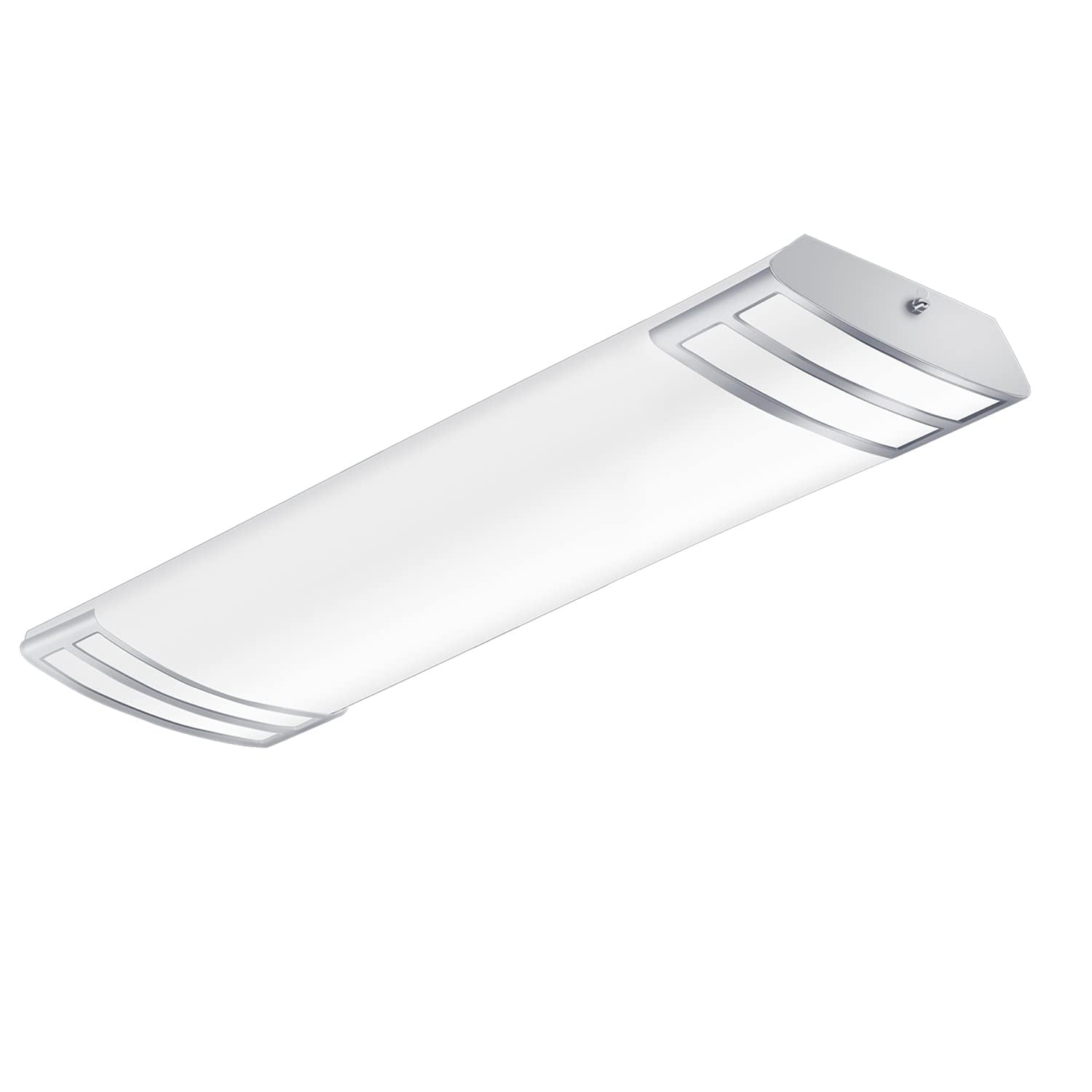 Faithsail 2Ft Led Light 20W 2200Lm Led Linear Flush Mount Lights, 4000K Neutral White, 2 Foot Kitchen Led Lighting Fixture Ceiling For Craft Room, Laundry, Fluorescent Tube Replacement