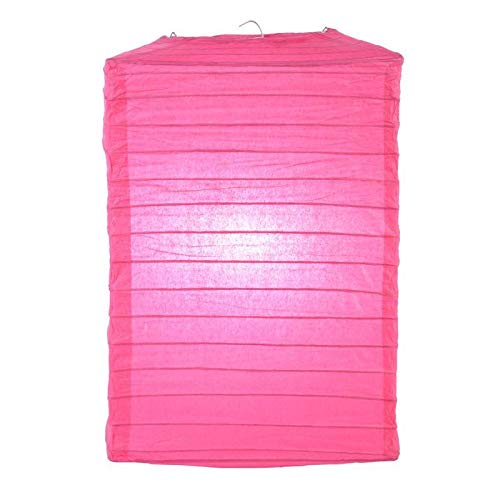 Quasimoon PaperLanternStore.com Fuchsia Hako Paper Lantern