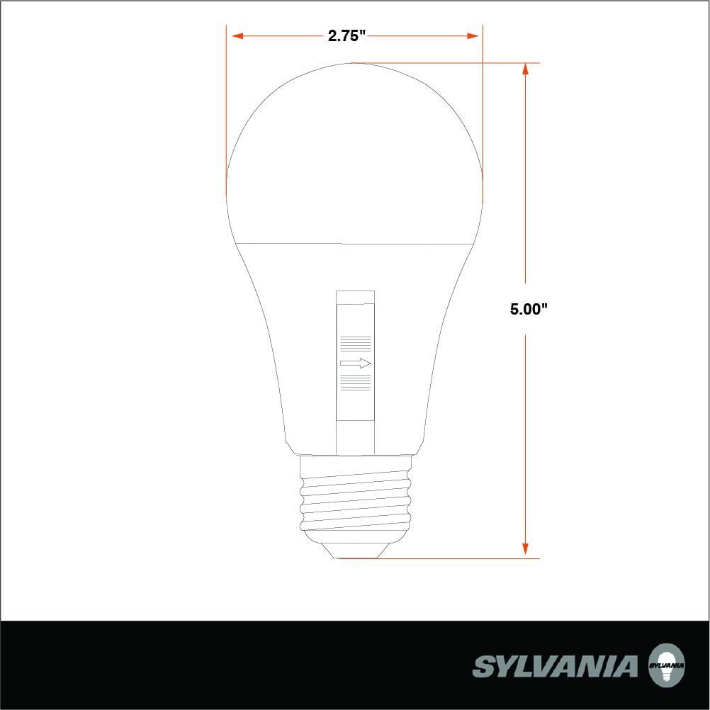 LEDVANCE TruWave A19 LED Light Bulb, 9W (60W Equivalent), Dimmable, 5 CCT, 2 Pack, Frosted Finish, Model 42109