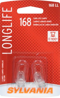Sylvania 168Ll Long Life Clear Bulb - 1 Count Pair For Enhanced Illumination