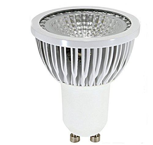 K JINGKELAI GU10 LED Bulbs 5W COB Spotlight, Warm White 3000K, 6 Pack, Not Dimmable, GU10006COB, Metal