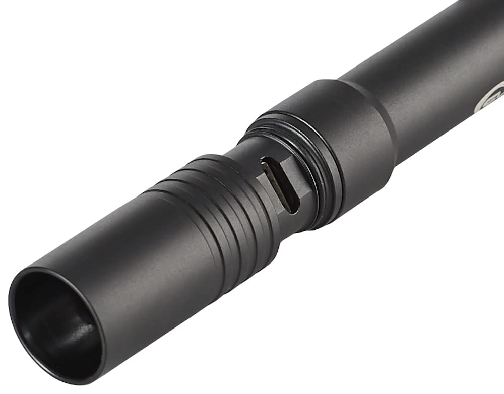 Streamlight 66134 Stylus Pro Usb 350-Lumen Rechargeable Penlight With Usb Cord & Nylon Holster, Black