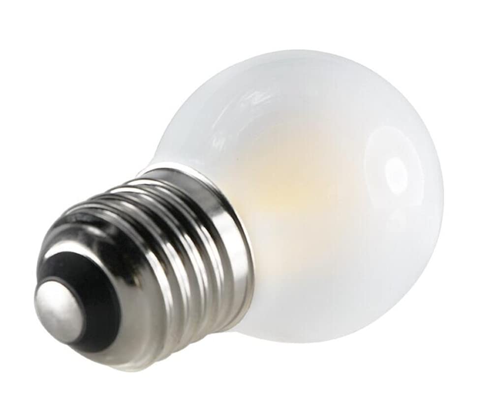 K JINGKELAI 4W G45 Dimmable LED Filament Bulb, Warm White, Frosted Glass, E26 Medium Base, 2300K, 6 Pack,