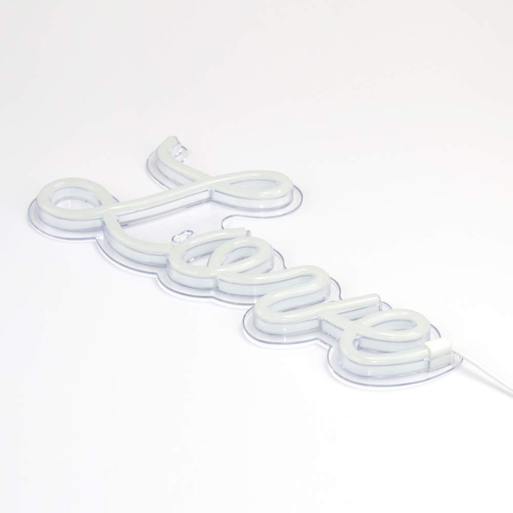 5V White Love LED Neon Sign Christmas Wedding Party Decoration Wall Lamp USB Powered Children Bedroom Night Light (NEW love whit