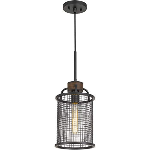 Cal Lighting Fx-3720-1 Transitional One Light Chandelier From Aberdeen Collection In Bronze / Dark Finish, 7.75 Inches