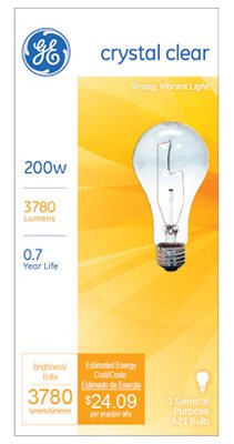 GE 200-Watt General Purpose Light Bulb, Copper, 1 Count (Pack of 12)
