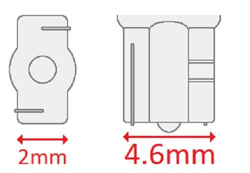 Cec Industries #2741 Bulbs, 24 V, 1.2 W, W2X4.6D Base, T-1.5 Shape (Box Of 10)