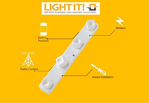 Light It! By Fulcrum, 30036-308 Wireless Remote Controlled Led Fastrack Set, White, Single Pack