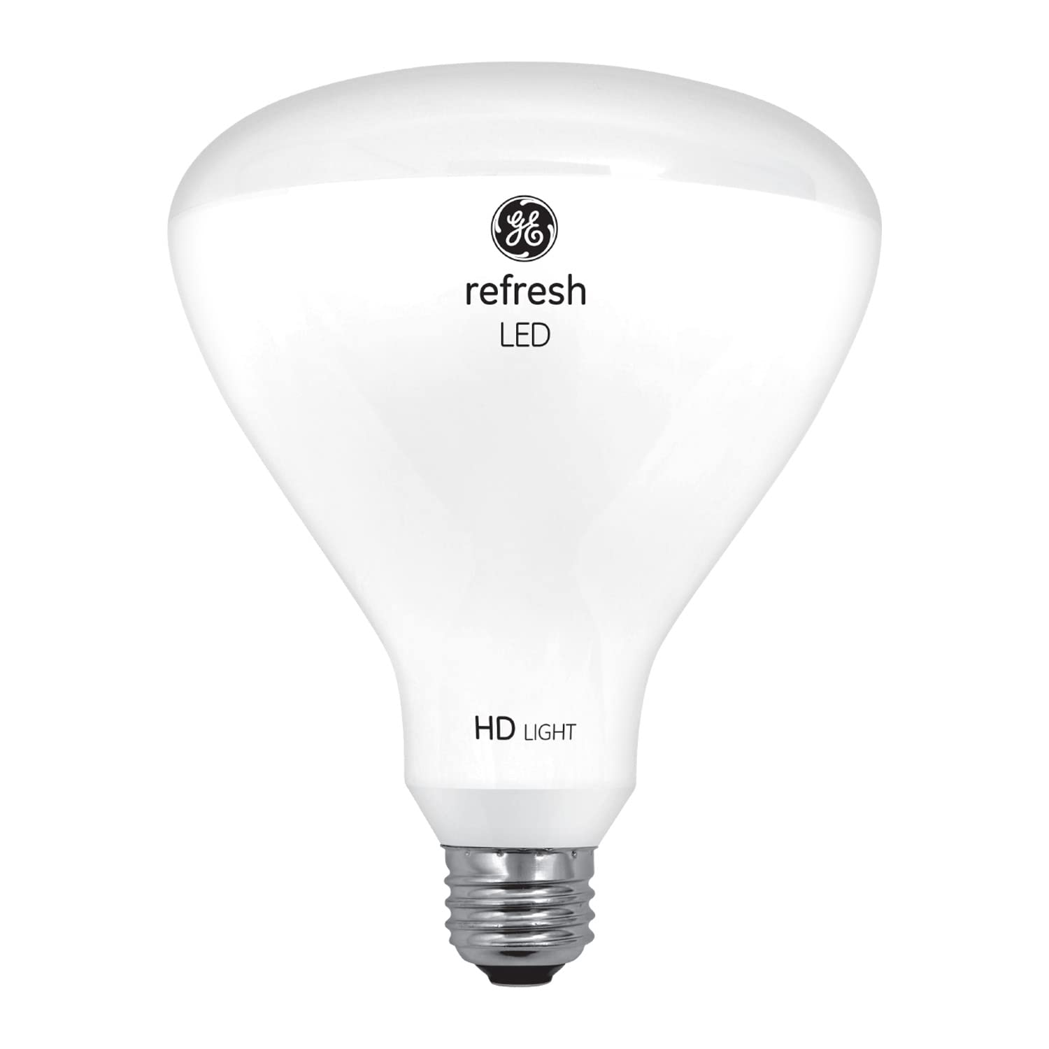 GE Refresh BR30 Indoor Floodlight Bulbs, 65W Equivalent, Daylight, 2 Pack, Plastic