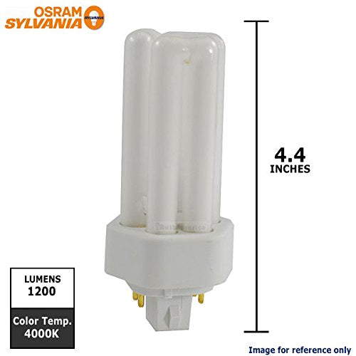 Sylvania 20878 Compact Fluorescent 4 Pin Triple Tube 4100K, 18-Watt