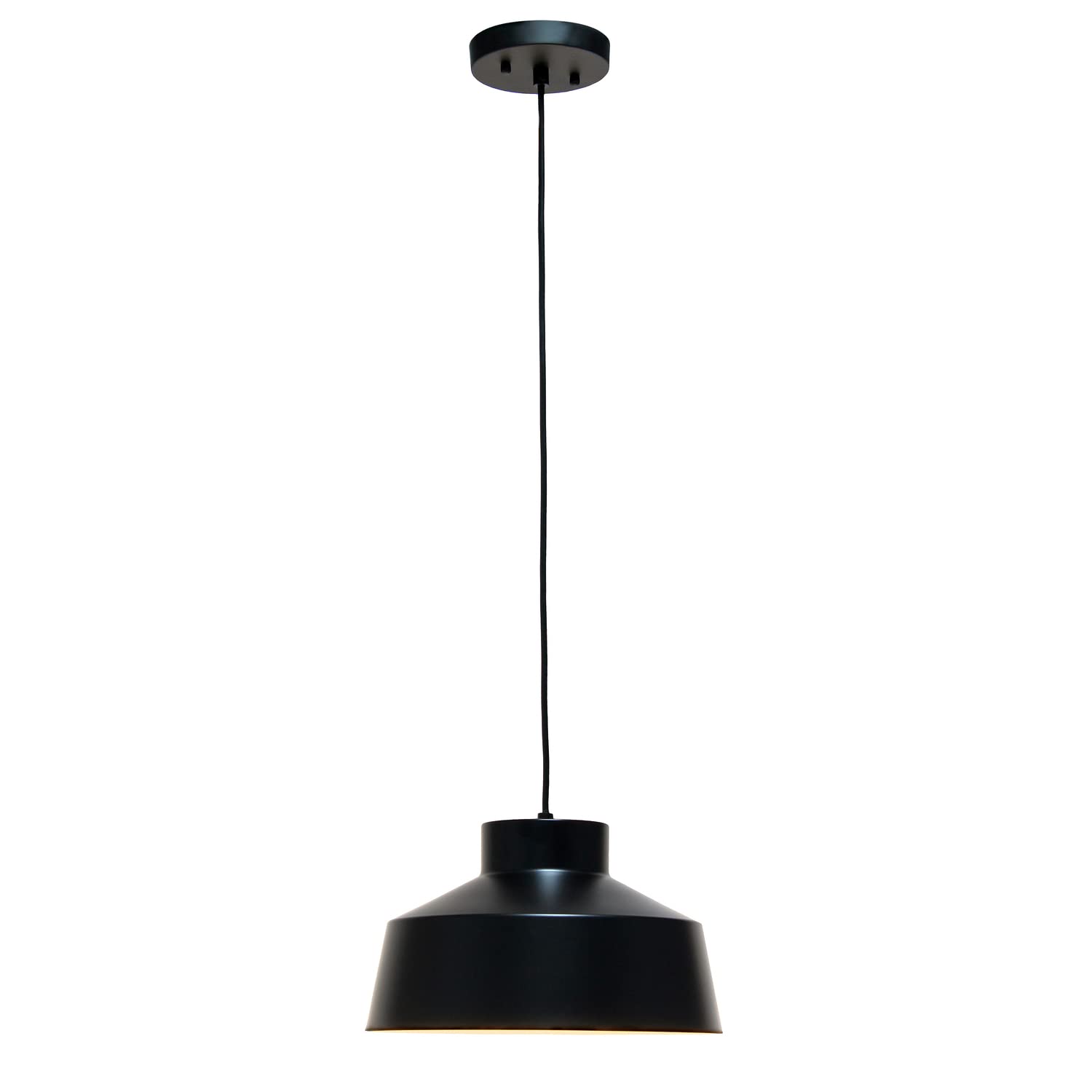 Lalia Home Industrial Barn Pendant, Black