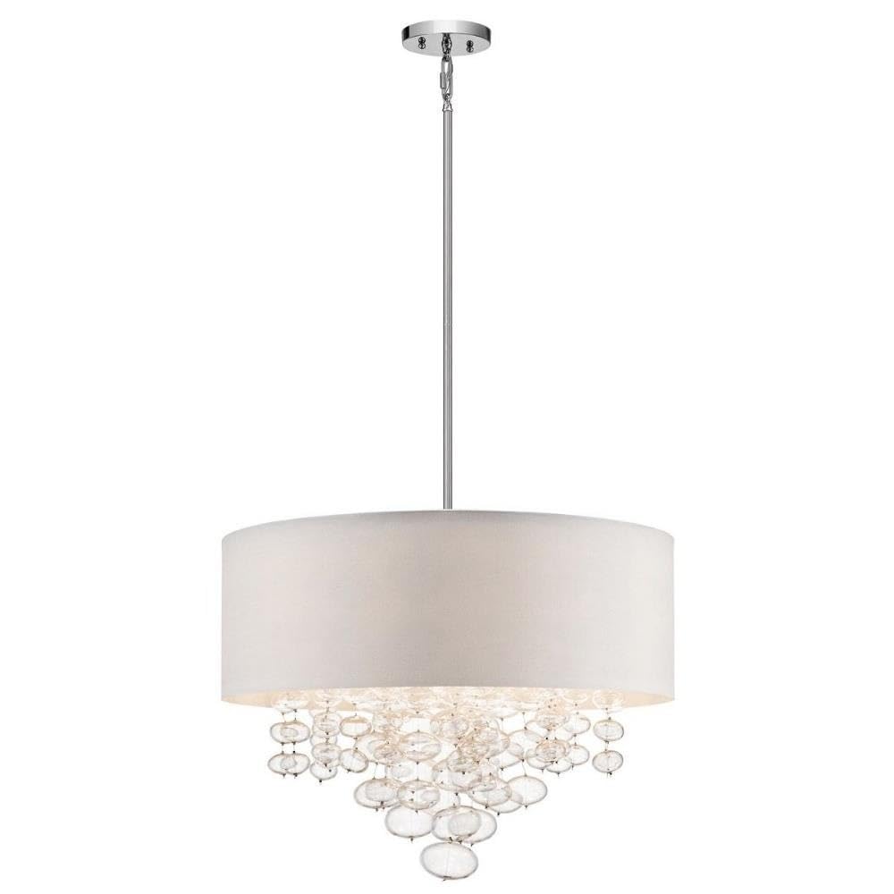 Elan 83245 83245 5 Light 200W Pendant Lighting, Chrome