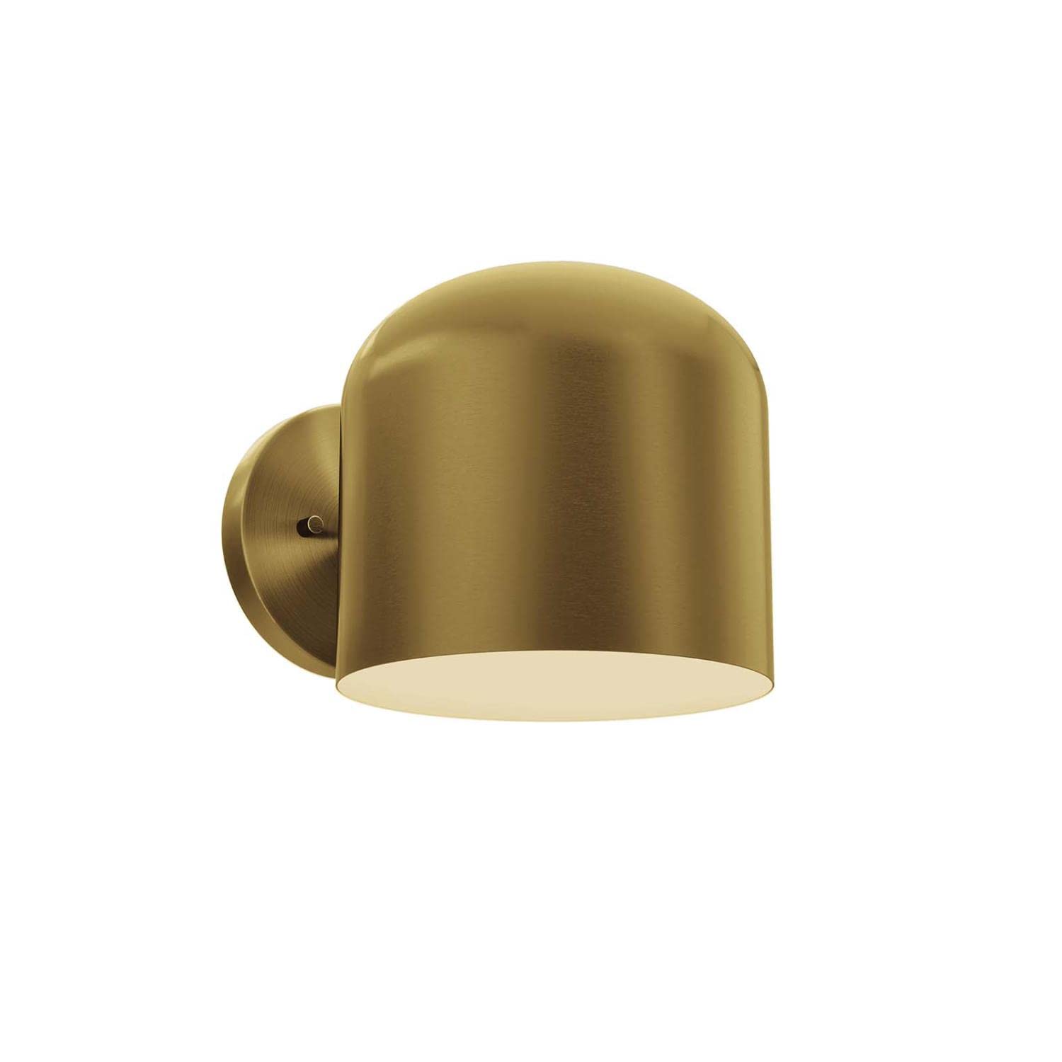 Modway Avenue 1-Light Wall Sconce in Satin Brass, Brown, 11 x 8 x 7.5