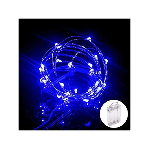 XINKAITE Led String Lights Waterproof 32.8ft led Fairy Lights Battery Operated for Christmas Tree,Wedding, Home, Garden, Party, Christmas Decoration, Blue