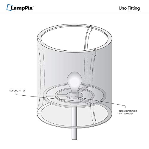 Lamppix 10.00 Inch Table Lamp Shade - Weeping Willows At Sunset Canvas Desk Lampshade (Uno Fitting)