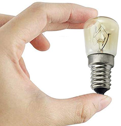 CTKcom T25 E14 Oven Light Bulbs - 25W Heat Resistant, Warm White, 6 Pack, 360° Beam Angle, Ideal for Microwaves, 110-130