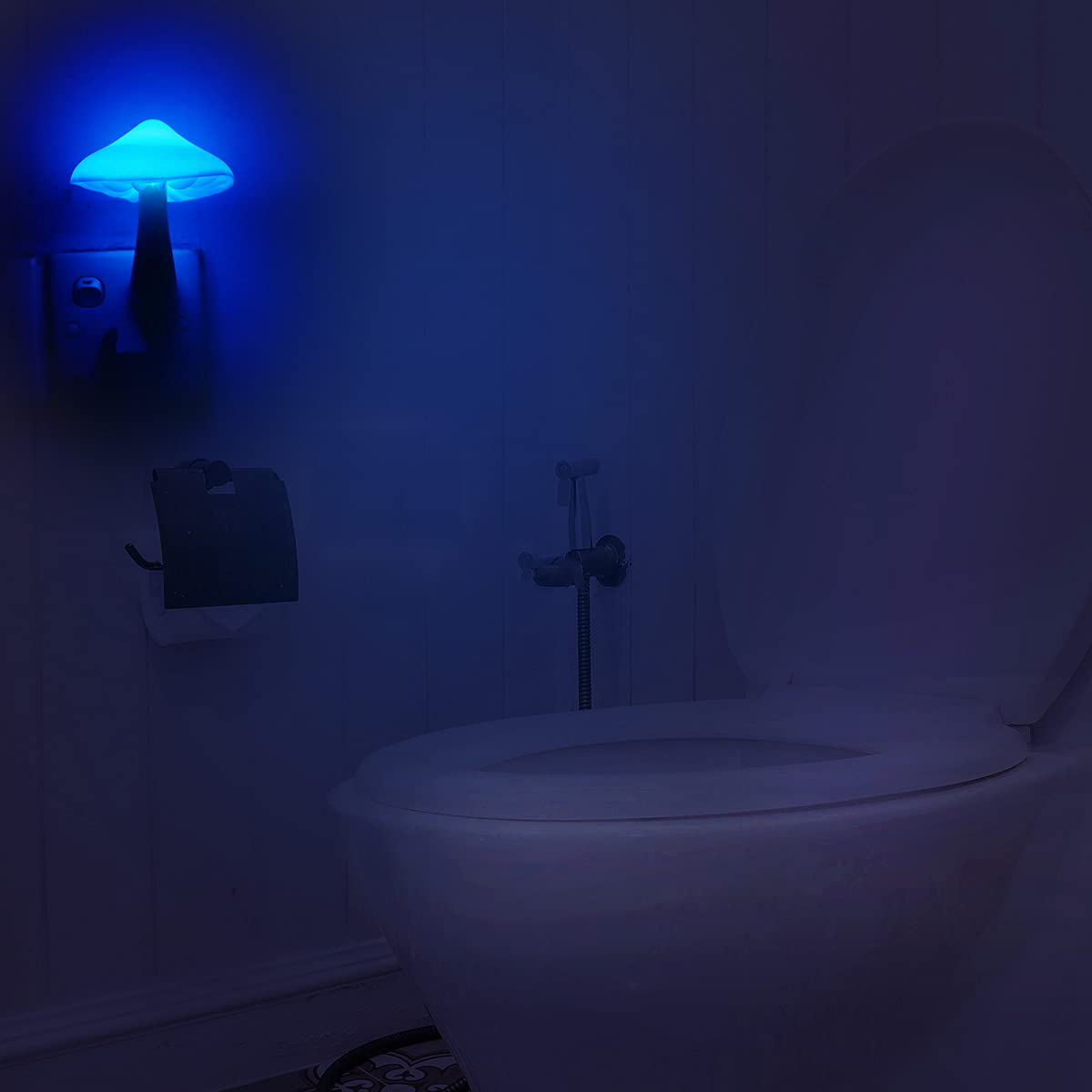 2Pack Sensor Led Night Light Plug In Lamp Mushroom Nightlight Cute Night Lights For Adults Kids Bedroom, Bathroom,Toilet,Hallway