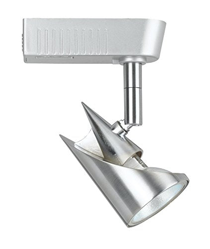 Cal MR-16 Track Head, 12V 50W, Alloy Steel, Brushed Steel, Model HT-971-BS, Size 2.2 x 3.5 x 4