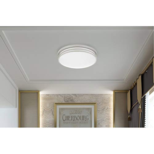 Cal Lighting La-708 Transitional Led Flush Mount In Pewter, Nickel, Silver Finish, 14.00 Inches