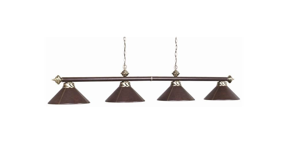 4 LT-54 BILLIARD LIGHT-LEATHER/BLACK