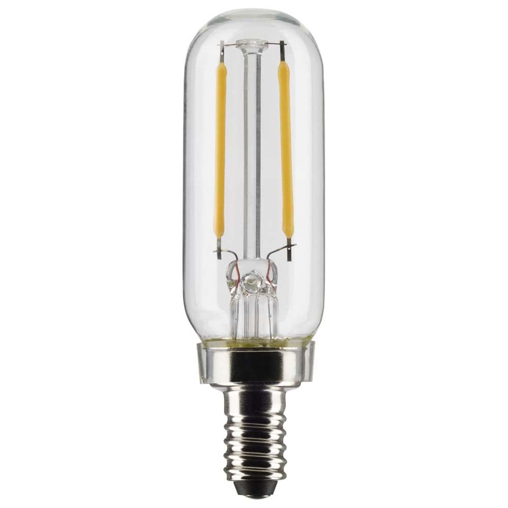 Satco 21858-2.8T6/LED/CL/927/120V/E12/2CD Tubular (S21858) Candelabra Screw Base Exit Light Bulb