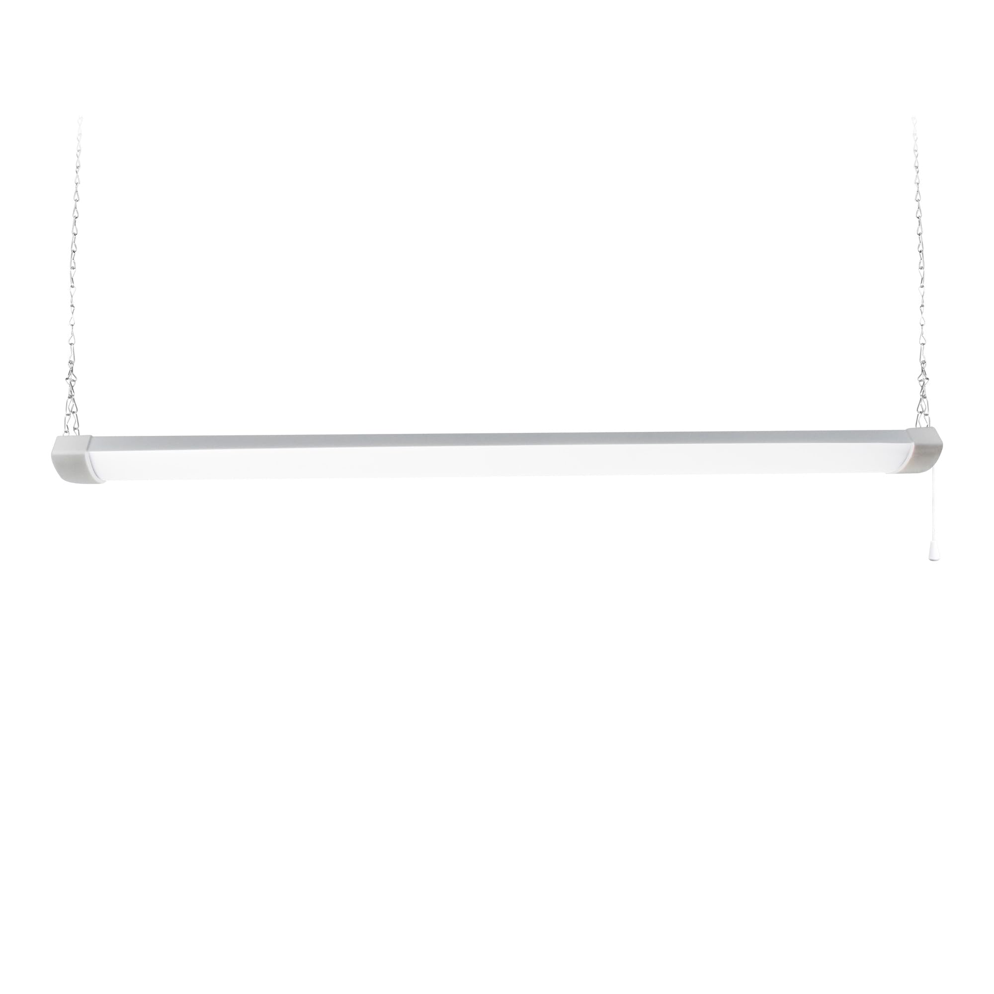 Hykolity 4Ft 70W Led Shop Light Linkable  8000Lm(300W Equivalent)  5000K Utility Shop Lights For Garages  Workshops  Basements  Hanging Or Flushmount  With Power Cord And Pull Chain  Etl White  2 Pack