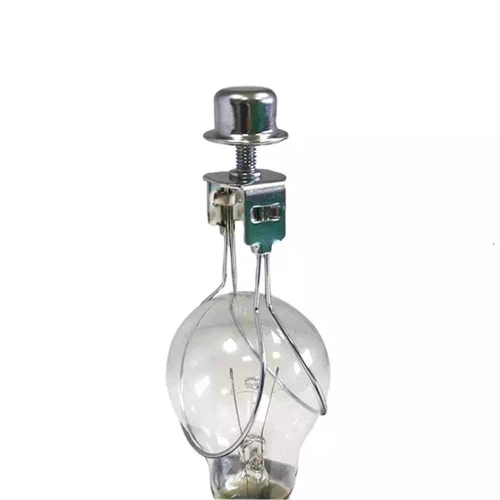 Lamp Shade Light Bulb Clip Adapter,Jnxqwe Clip On Lamp Harp With Shade Attaching Finial Top,Lamp Cap Harp For Supporting Lamp Sh