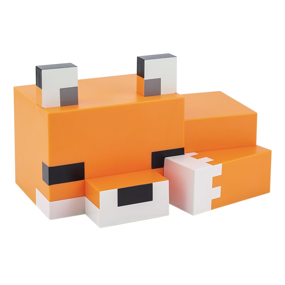 Paladone Minecraft Cute Fox Night Light, Soft Orange Glow, Model PP9472MCF, Multicolor Plastic Decor for Gaming Room or Kids Bedroom