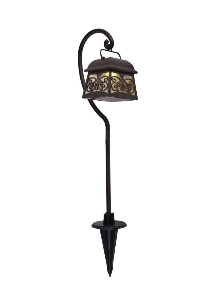 Living District Sylvia 4 Pack Plastic Outdoor LED Pathway Light in Brown