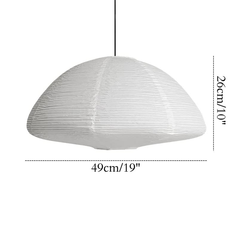 Nogy Rice Paper Lantern Lamp • Paper Lantern With Light - Ambient Lighting With Rice Paper Lamp Shade, Perfect For Home Decor, Easy Installation (Plug-In)