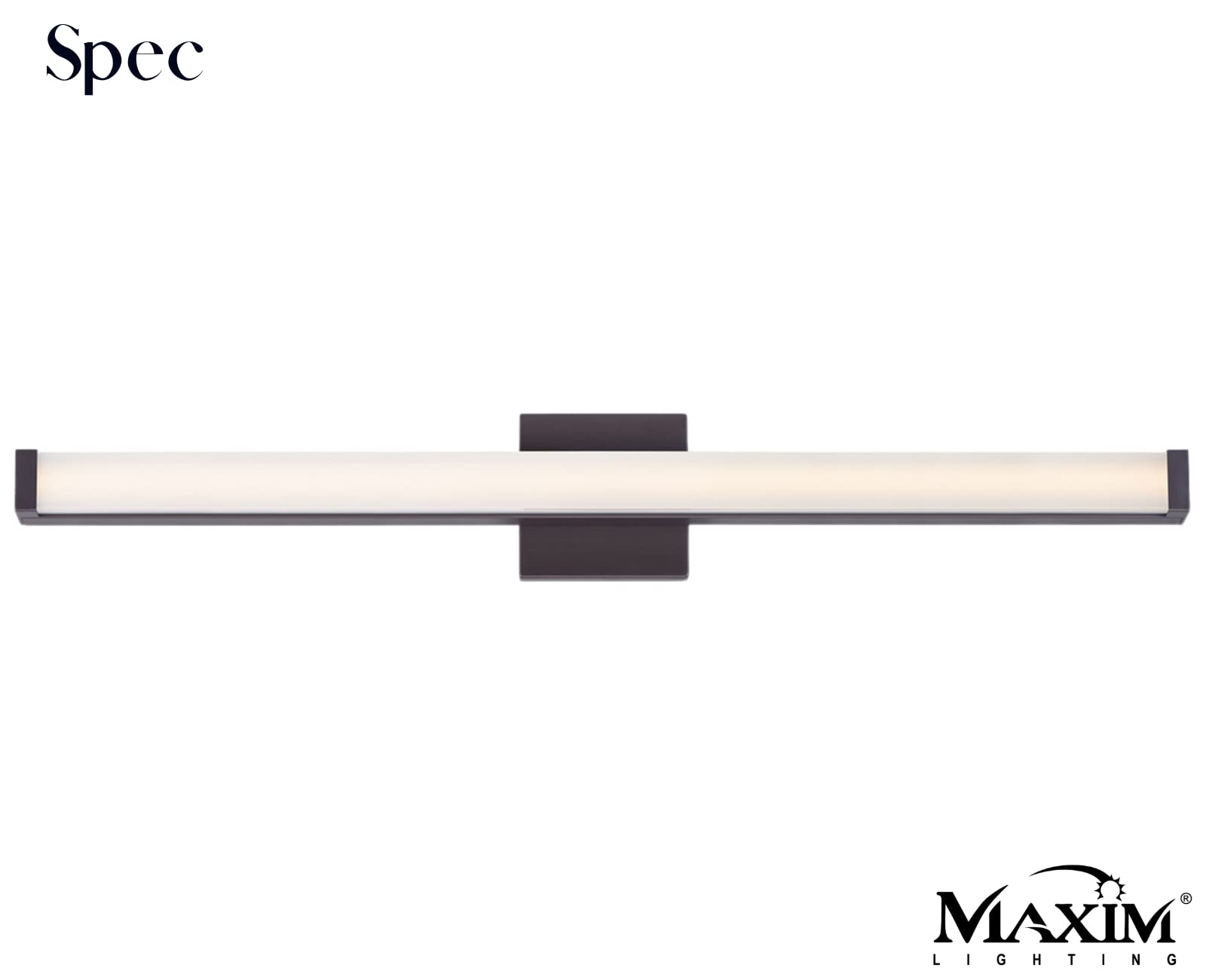 Maxim 52006Bz Spec Collection 36 Inch Dimmable Led Bathroom Vanity Light I 3000K I Bronze I Modern Contemporary Light Fixture I